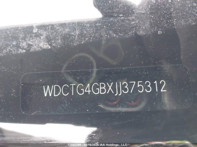 WDCTG4GBXJJ375312 Mercedes-Benz Gla 250 4matic