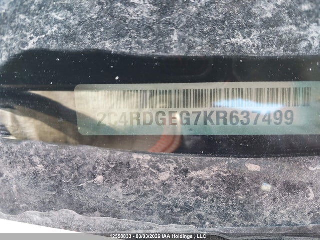 Aukcja sprzedaży 2019 Dodge Grand Caravan Gt, vin: 2C4RDGEG7KR637499, numer aukcji: 12558833
