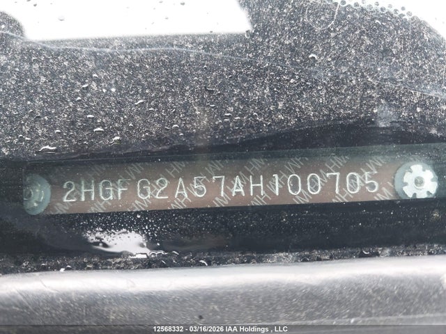 Продажа на аукционе авто 2010 Honda Civic Si Si, vin: 2HGFG2A57AH100705, номер лота: 12568332
