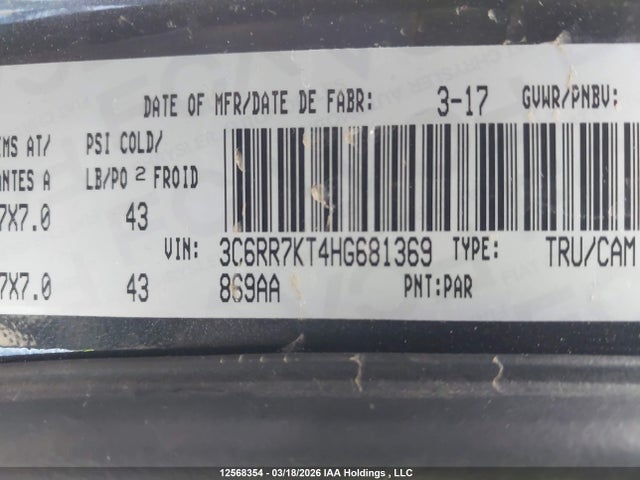3C6RR7KT4HG681369 RAM 1500 St