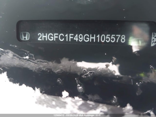Продаж на аукціоні авто 2016 Honda Civic Ex-t, vin: 2HGFC1F49GH105578, номер лоту: 12568412