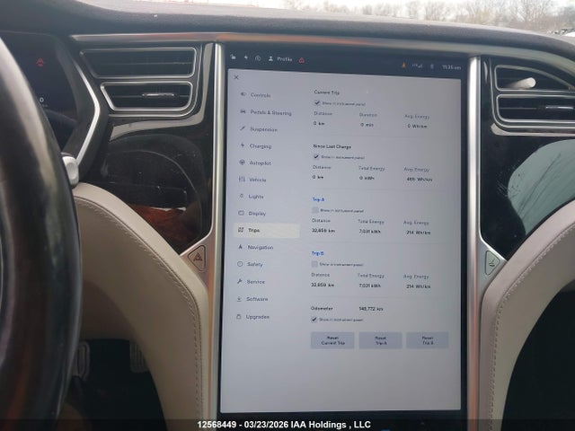 Продажа на аукционе авто 2015 Tesla Model S 70d, vin: 5YJSA1S21FF087444, номер лота: 12568449