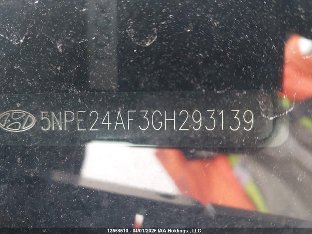 5NPE24AF3GH293139 Hyundai SONATA SE