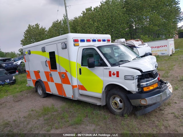 12568582 :رقم المزاد ، 1GB3GSC70P1125974 vin ، 2023 Chevrolet Express G3500 مزاد بيع
