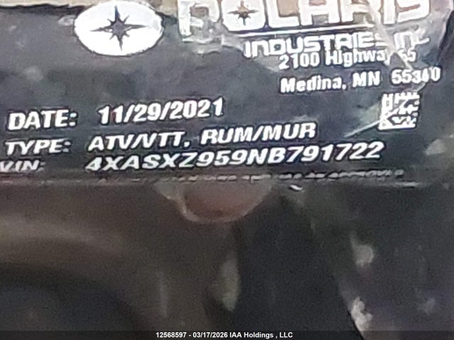 4XASXZ959NB791722 Polaris Sportsman Xp 1000 Ultimate Trail