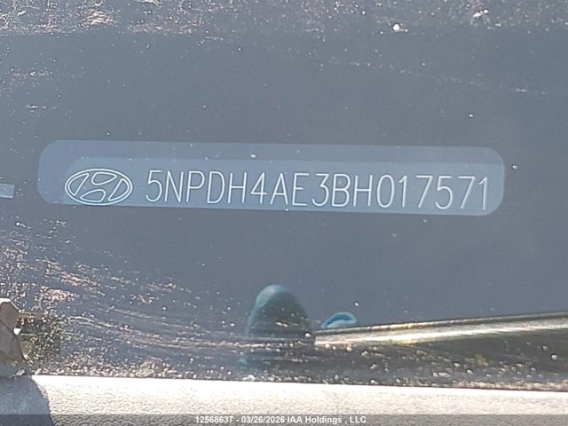 12568637 :رقم المزاد ، 5NPDH4AE3BH017571 vin ، 2011 Hyundai Elantra Gls/limited مزاد بيع