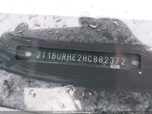 Aukcja sprzedaży 2017 Toyota Corolla Le, vin: 2T1BURHE2HC882372, numer aukcji: 12568684