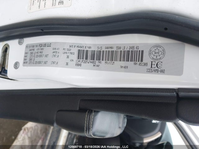 Aukcja sprzedaży 2015 Jeep Cherokee Latitude, vin: 1C4PJMCB2FW744852, numer aukcji: 12568718