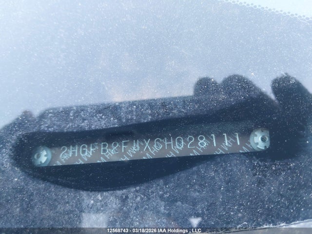 2012 Honda Civic Lx მანქანა იყიდება აუქციონზე, vin: 2HGFB2F4XCH028111, აუქციონის ნომერი: 12568743
