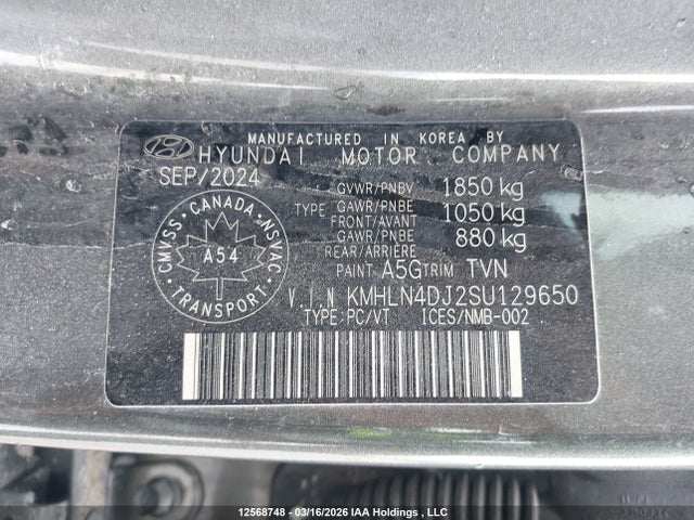 KMHLN4DJ2SU129650 Hyundai ELANTRA HYBRID