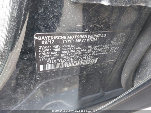 Продаж на аукціоні авто 2013 Bmw X6 Xdrive35i, vin: 5UXFG2C59DL785128, номер лоту: 12568788