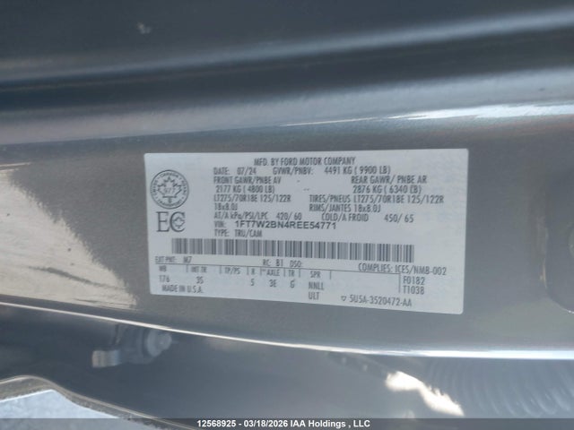 1FT7W2BN4REE54771 Ford F250 Super Duty
