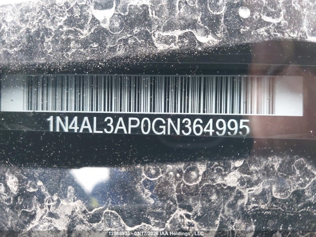 1N4AL3AP0GN364995 Nissan Altima 2.5/s/sv/sl/sr