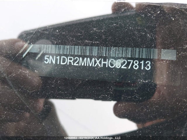 5N1DR2MMXHC627813 Nissan Pathfinder S/sv/sl/platinum