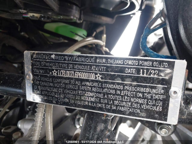 LCELDUZL6P6000100 Cf Moto Cforce 600