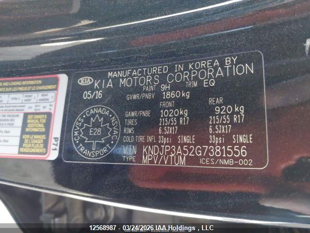 Aukcja sprzedaży 2016 Kia Soul !/+, vin: KNDJP3A52G7381556, numer aukcji: 12568987