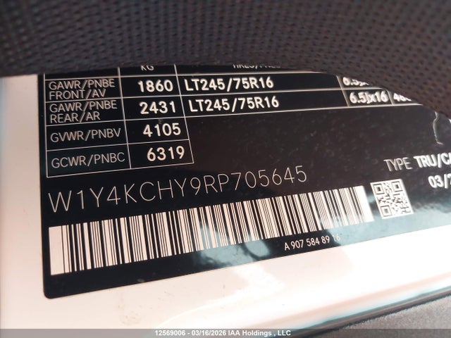 W1Y4KCHY9RP705645 Mercedes-Benz Sprinter 2500