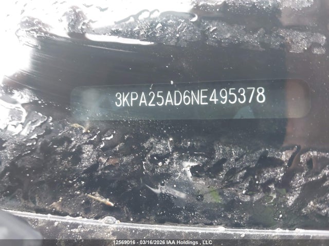 3KPA25AD6NE495378 KIA RIO S
