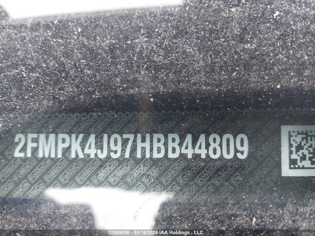 Продаж на аукціоні авто 2017 Ford Edge Sel, vin: 2FMPK4J97HBB44809, номер лоту: 12569098