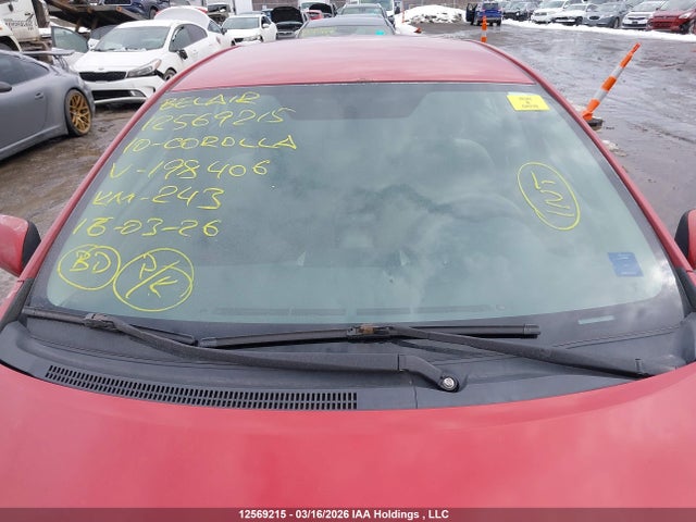 12569215 :رقم المزاد ، 2T1BU4EE6AC198406 vin ، 2010 Toyota Corolla مزاد بيع