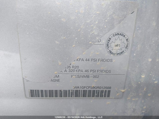 WA1GFCFS9GR012588 Audi Q3 Prestige