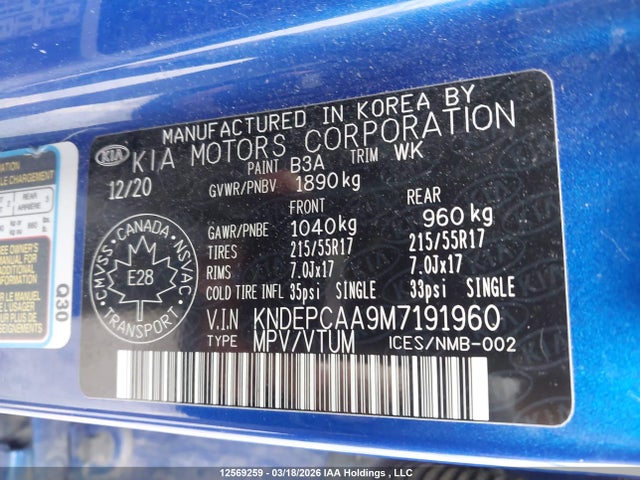 KNDEPCAA9M7191960 KIA Seltos