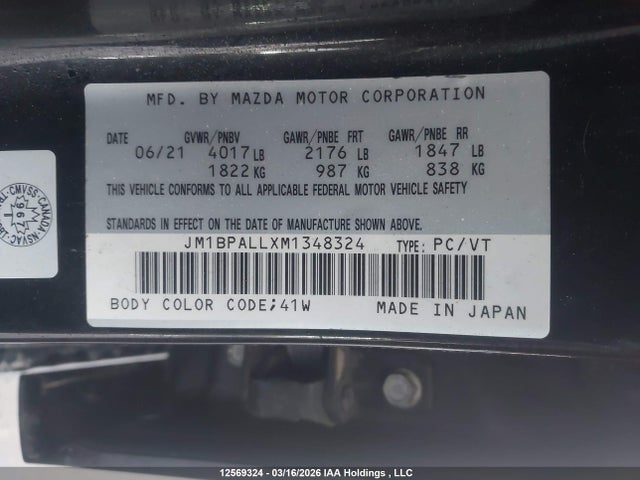 JM1BPALLXM1348324 Mazda 3 Preferred