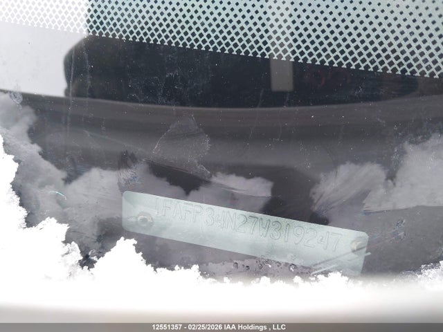 Aukcja sprzedaży 2007 Ford Focus S/se/ses, vin: 1FAFP34N27W319247, numer aukcji: 12551357