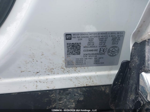 Chevrolet Equinox Ev Lt 2025 3GN7DLRR4SS151593 Image 9