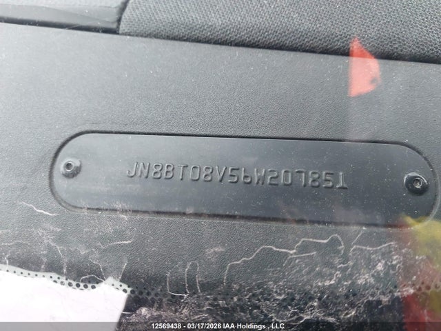 Aukcja sprzedaży 2006 Nissan X-trail Xe/se, vin: JN8BT08V56W207851, numer aukcji: 12569438