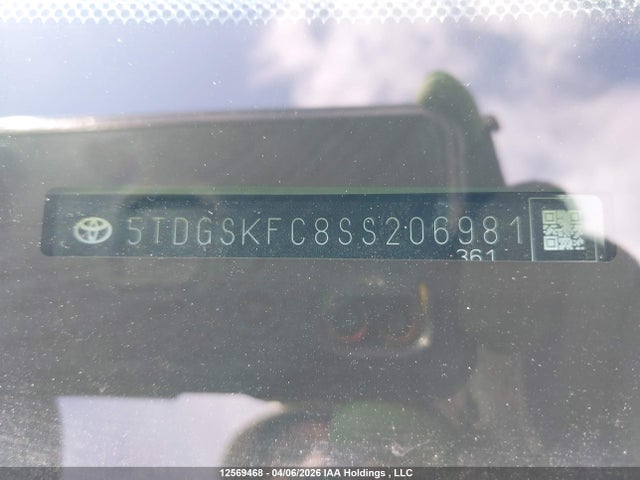 5TDGSKFC8SS206981 Toyota Sienna Xse 7-passenger