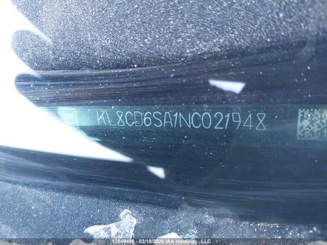 Aukcja sprzedaży 2022 Chevrolet Spark 1lt Cvt, vin: KL8CD6SA1NC021948, numer aukcji: 12569486
