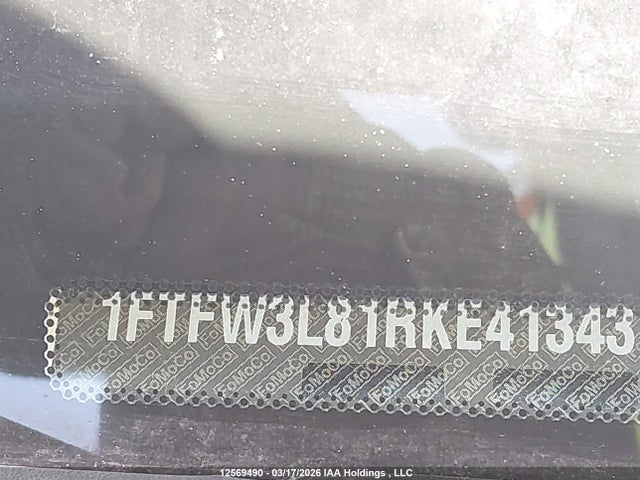 Продаж на аукціоні авто 2024 Ford F150 Xlt, vin: 1FTFW3L81RKE41343, номер лоту: 12569490