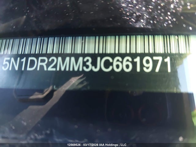 5N1DR2MM3JC661971 Nissan Pathfinder S/sv/sl/platinum
