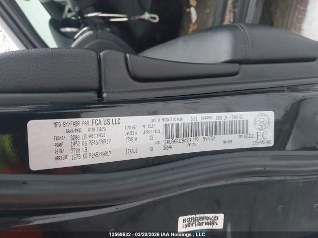 1C4RJFAG8JC364914 Jeep Grand Cherokee Laredo