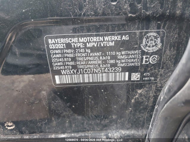 WBXYJ1C07N5T43239 BMW X2 Xdrive28i