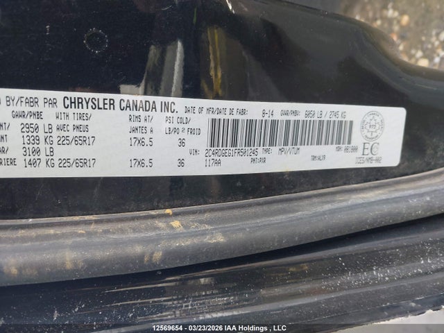 Продаж на аукціоні авто 2015 Dodge Grand Caravan R/t, vin: 2C4RDGEG1FR501245, номер лоту: 12569654
