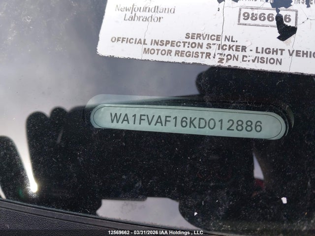 WA1FVAF16KD012886 Audi Q8 Prestige S-line