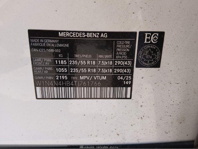 W1N4N4HB4TJ761766 Mercedes-Benz Gla 250 4matic