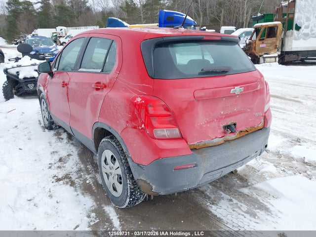 Aukcja sprzedaży 2014 Chevrolet Trax Ls, vin: 3GNCJKSB5EL202001, numer aukcji: 12569731