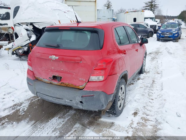 Aukcja sprzedaży 2014 Chevrolet Trax Ls, vin: 3GNCJKSB5EL202001, numer aukcji: 12569731
