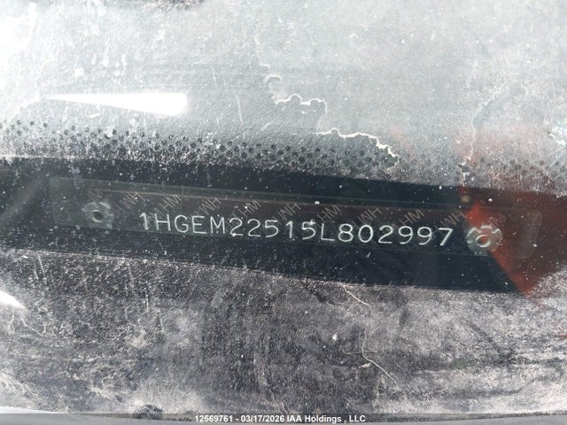 Продаж на аукціоні авто 2005 Honda Civic Lx, vin: 1HGEM22515L802997, номер лоту: 12569761