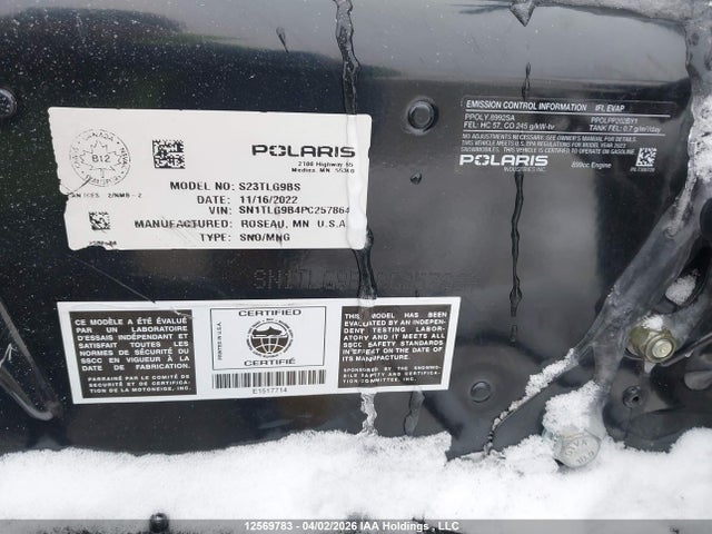 Polaris Polaris 2023 SN1TLG9B4PC257864 Image 14