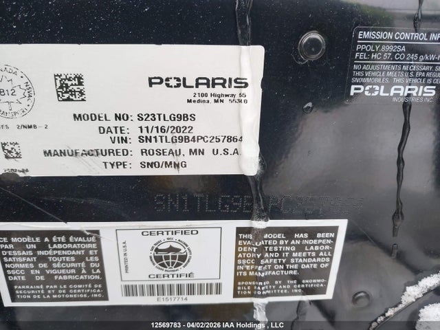 Polaris Polaris 2023 SN1TLG9B4PC257864 Image 9