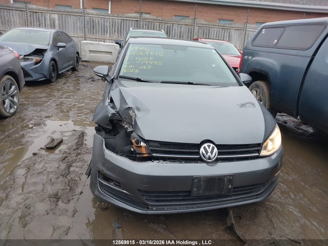 12569815 :رقم المزاد ، 3VW2A7AU0FM079995 vin ، 2015 Volkswagen Golf Tdi مزاد بيع