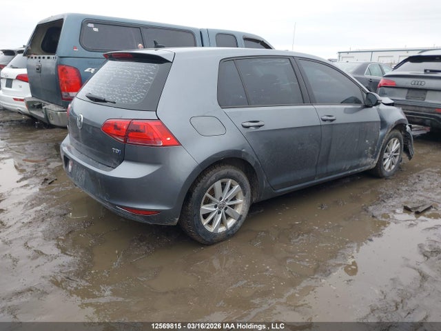 12569815 :رقم المزاد ، 3VW2A7AU0FM079995 vin ، 2015 Volkswagen Golf Tdi مزاد بيع