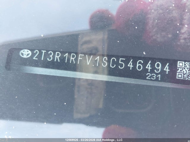 12569926 :رقم المزاد ، 2T3R1RFV1SC546494 vin ، 2025 Toyota Rav4 Xle مزاد بيع