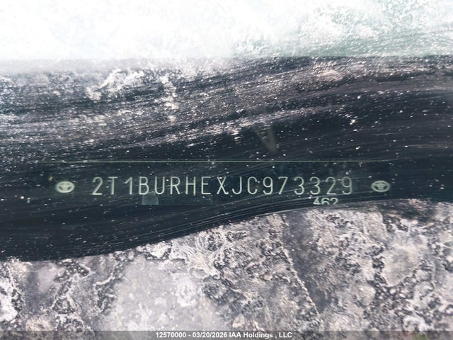 12570000 :رقم المزاد ، 2T1BURHEXJC973329 vin ، 2018 Toyota Corolla L/le/xle/se/xse مزاد بيع