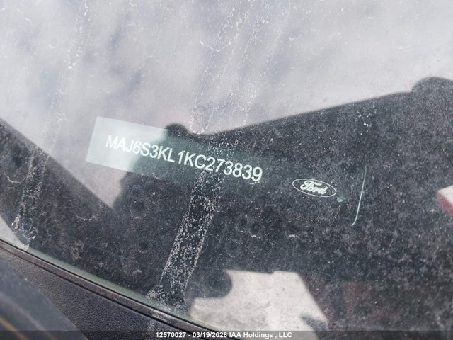 Aukcja sprzedaży 2019 Ford Ecosport Titanium, vin: MAJ6S3KL1KC273839, numer aukcji: 12570027