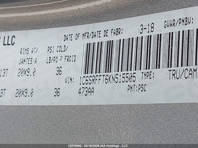 1C6SRFFT6KN515505 RAM 1500 Big Horn